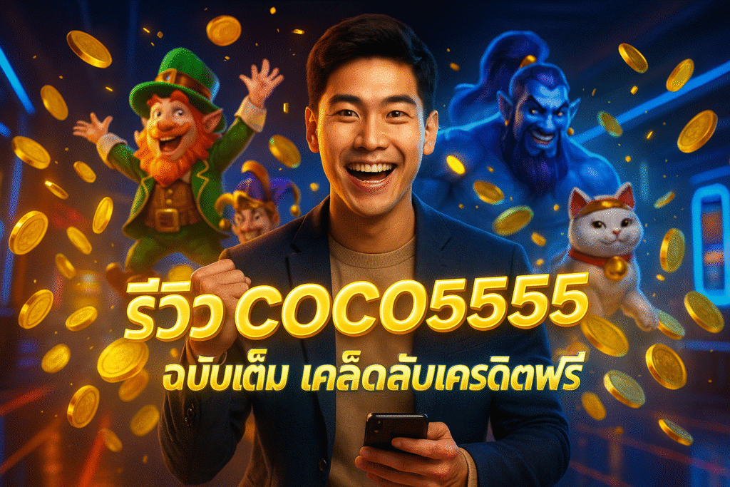 รีวิว COCO5555 ฉบับเต็ม เคล็ดลับเครดิตฟรี